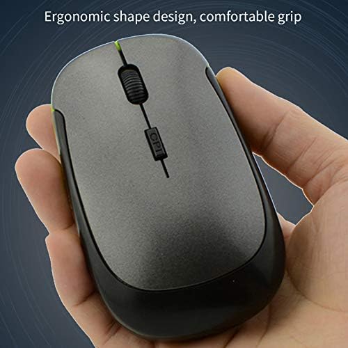 Безжичен Глушец за Лаптоп, 2.4 G Мини USB Исклучување на Глувчето Компјутерски Глушец со USB Приемник, 3 Прилагодливи DPI, 4-Копче