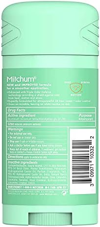 Mitchum За Жените Напредна Контрола Anti-Perspirant Deodorant Невидливи Солидна Чиста Свежа 2.70 оз (Пакување од 6)